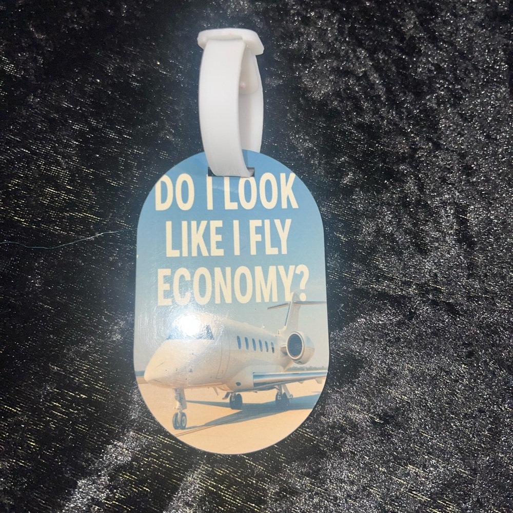 Fly Economy - Custom Hardboard Luggage Tags – Personalize Your Travel Style!